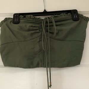 Anthropologie Maeve cropped strapless top